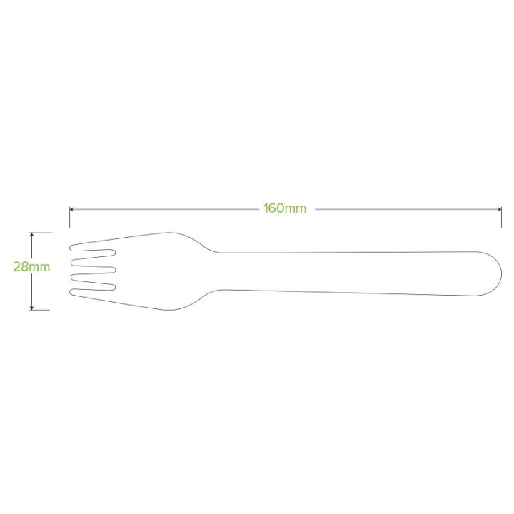 16cm FSC Certified Wooden Fork  1000 pcs