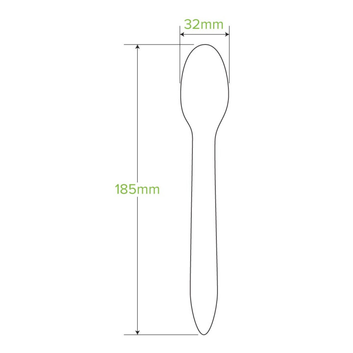 19cm FSC Certified Wooden Spoon  1000 pcs