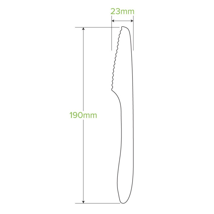 19cm FSC Certified Wooden Knife  1000 pcs
