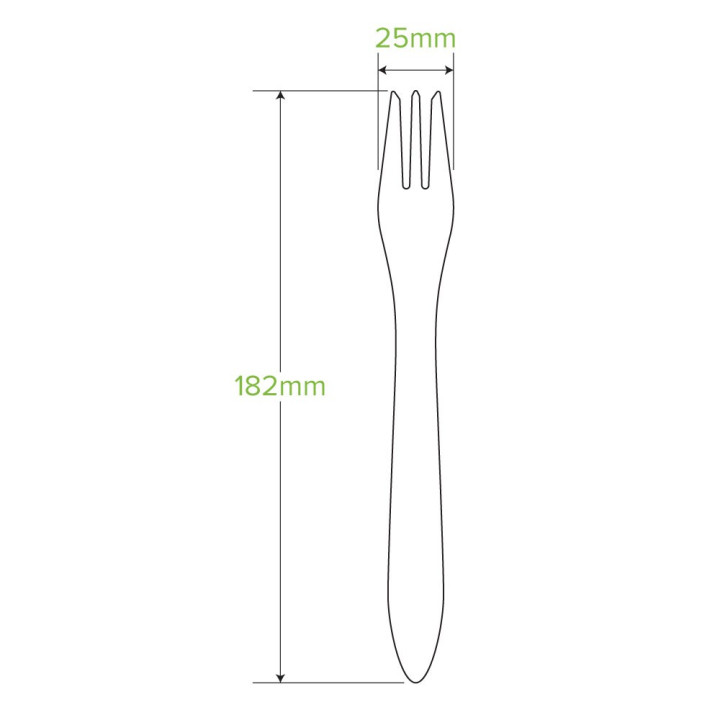 19cm FSC Certified Wooden Fork  1000 pcs