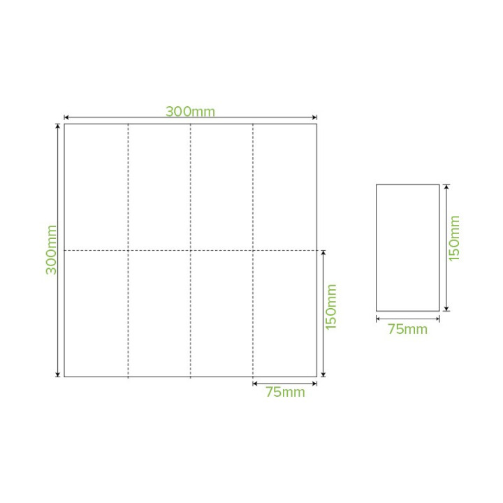 2 PLY 1/8 Fold Lunch Brown Natural Bio Napkin 300x300  2000 pcs