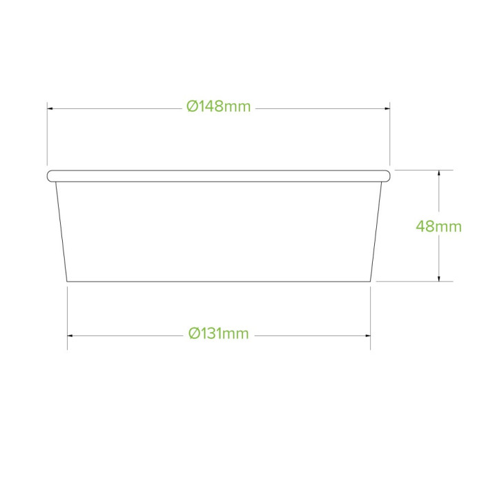 Takeaway Bowl Small 500ml- Kraft  400 pcs