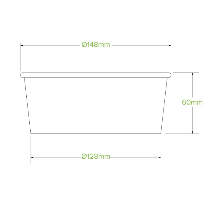 Takeaway Bowl Medium 750ml- Kraft  400 pcs