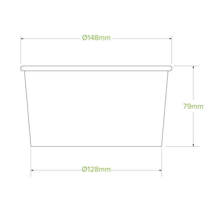 Takeaway Bowl Large 1000ml- Kraft  400 pcs