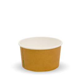 3oz Bio Ice Cream Cup 90ml- Kraft  1000 pcs