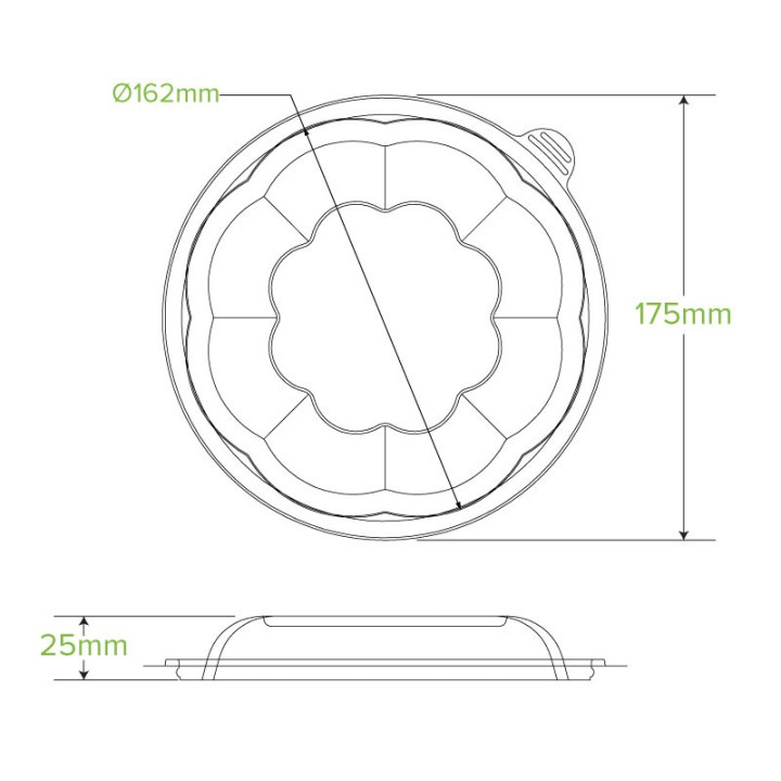 Clear Lid for 24-32oz Salad Bowls  450 pcs