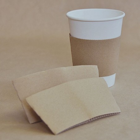 12oz and 16oz Kraft Coffee Cup Sleeve for Hot Coffee Cup
