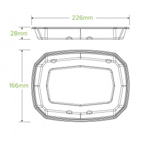 600ml BioCane Octa Takeaway Base  400 pcs