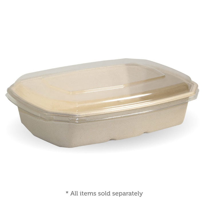 600 & 950ml PET Lid for  BioCane Octa Takeaway  400 pcs