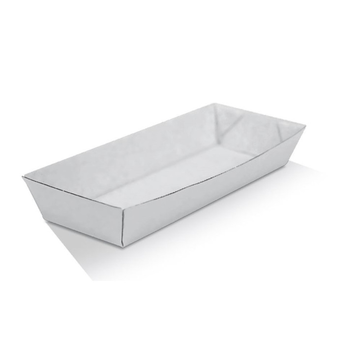 Hot Dog White Corrugated Tray  600 pcs