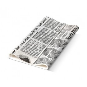 Greaseproof Paper Newsprint 190 x 300mm  200 pcs