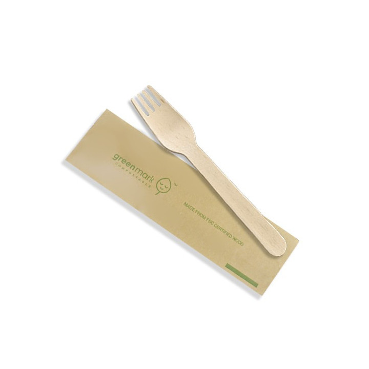 Wooden Fork Individually Wrapped  500 pcs