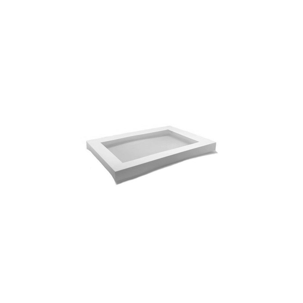 Medium PET Window Lid White  100 pcs