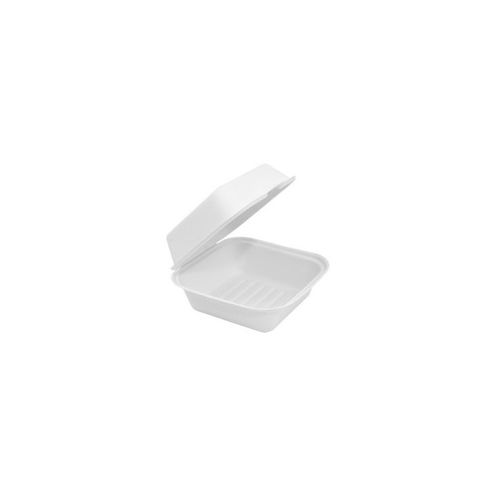 6" Sugarcane Bagasse Hamburger Takeaway Clamshell  400 pcs