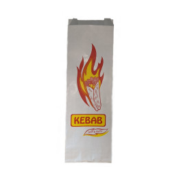 Foil Kebab Bag Printed White  250 pcs