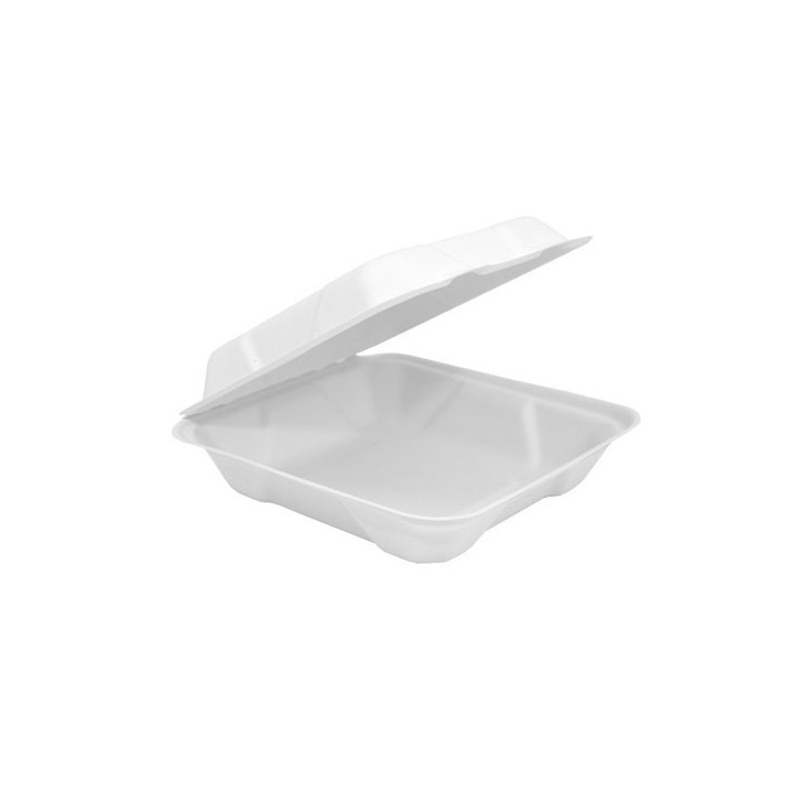 8" Sugarcane Bagasse Takeaway Clamshell  200 pcs