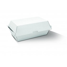 Snack Box - Regular / White Corrugated Kraft / Plain  200 pcs