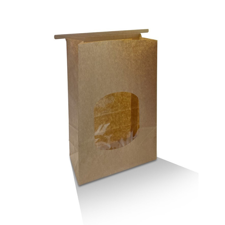 Tin Tie Bag - Large with Window  500 pcs