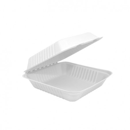 9" Sugarcane Bagasse Takeaway Clamshell  200 pcs