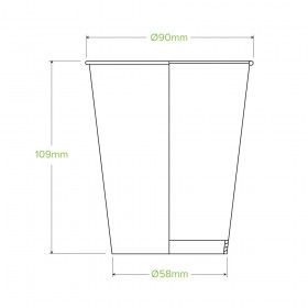 12oz BioCupÂ ColdÂ Cup - mixed colour leaf designs  1000 pcs