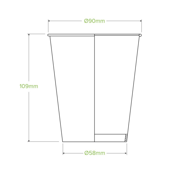 12oz BioCupÂ ColdÂ Cup - mixed colour leaf designs  1000 pcs