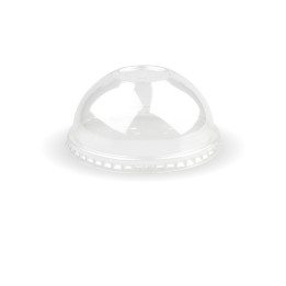 90mm PET Dome lid - straw slot - fits all 90mm cups - clear  1000 pcs