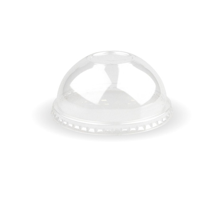 90mm PET Dome lid - straw slot - fits all 90mm cups - clear  1000 pcs