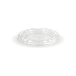 90mm PET large lid - straw slot - fits all 90mm cups - clear  1000 pcs