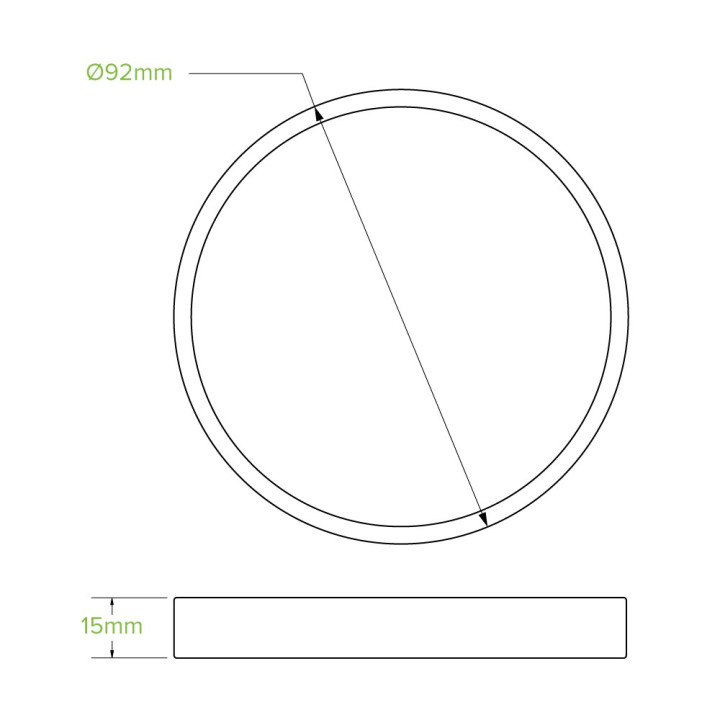 250ml (8oz) BioBowl  paper lids - white  500 pcs
