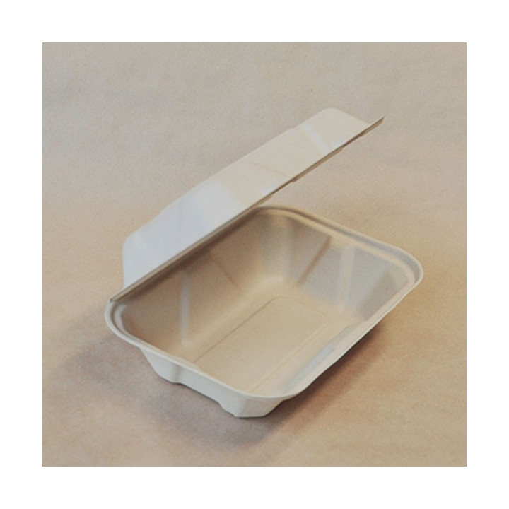 9x6x3" Bamboo Takeaway Clamshell  200 pcs