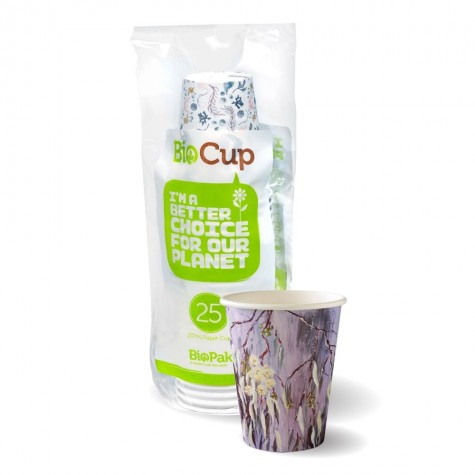280ml Paper Cup for hot drink - 25pk - art series  300 pcs