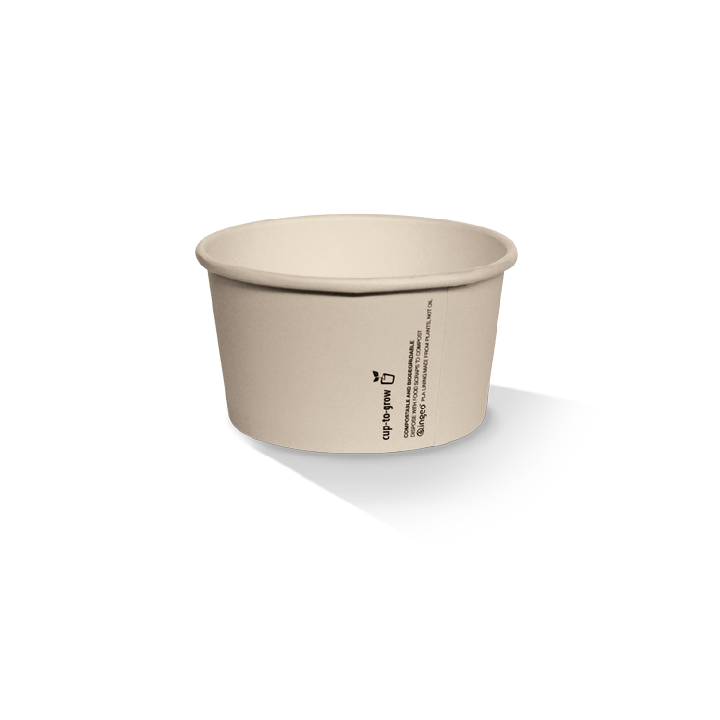 5oz Ice-Cream Cup Bamboo Paper PLA Coated  1000 pcs