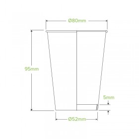 280ml Paper Cup for hot drink - 25pk - art series  300 pcs