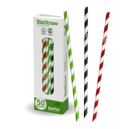 Mixed regular straws - 50pk - mixed  1200 pcs