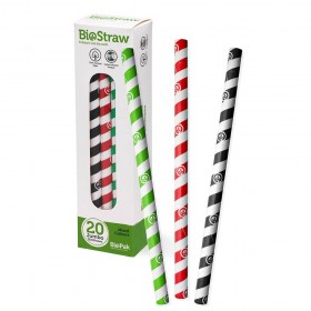 Mixed jumbo straws - 20pk - mixed  500 pcs