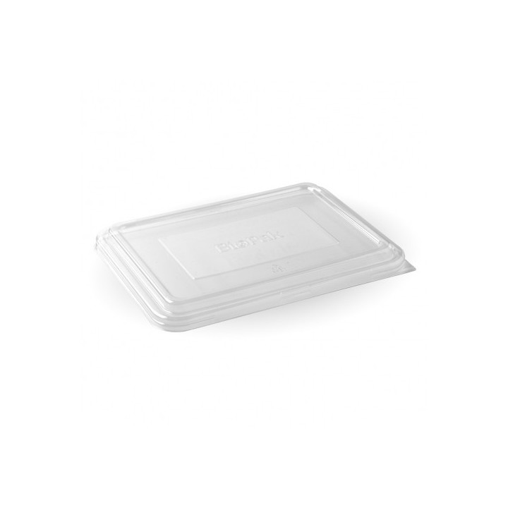 2 and 3 Compartment RPET Takeaway Lid - 500/Carton - Natural -   500 pcs