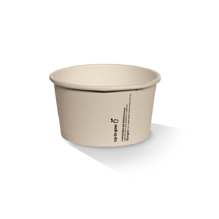 8oz Ice-Cream Cup Bamboo Paper PLA Coated  1000 pcs