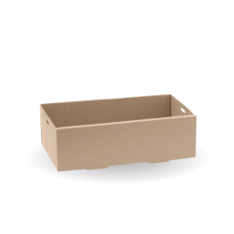 BioBoard Catering Tray - Extra Small - FSC Recycled - Kraft  100 pcs