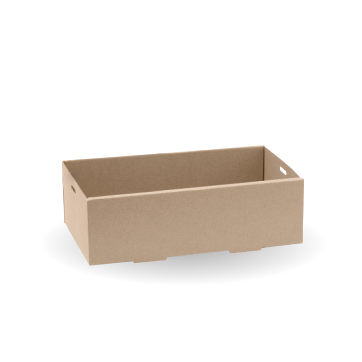 BioBoard Catering Tray - Extra Small - FSC Recycled - Kraft  100 pcs