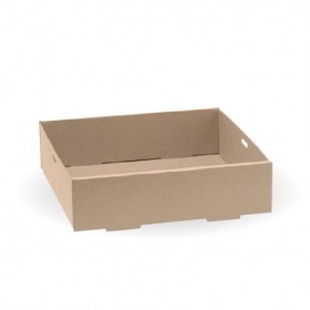 BioBoard Catering Tray - Small - FSC Recycled - Kraft  100 pcs