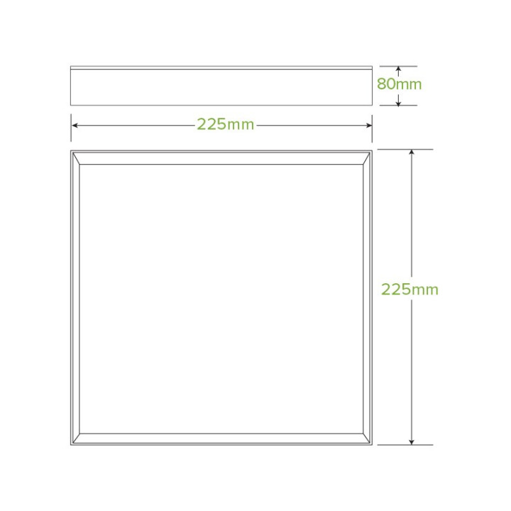 BioBoard Catering Tray - Small - FSC Recycled - Kraft  100 pcs