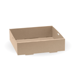 BioBoard Catering Tray - Medium - FSC Recycled - Kraft  100 pcs