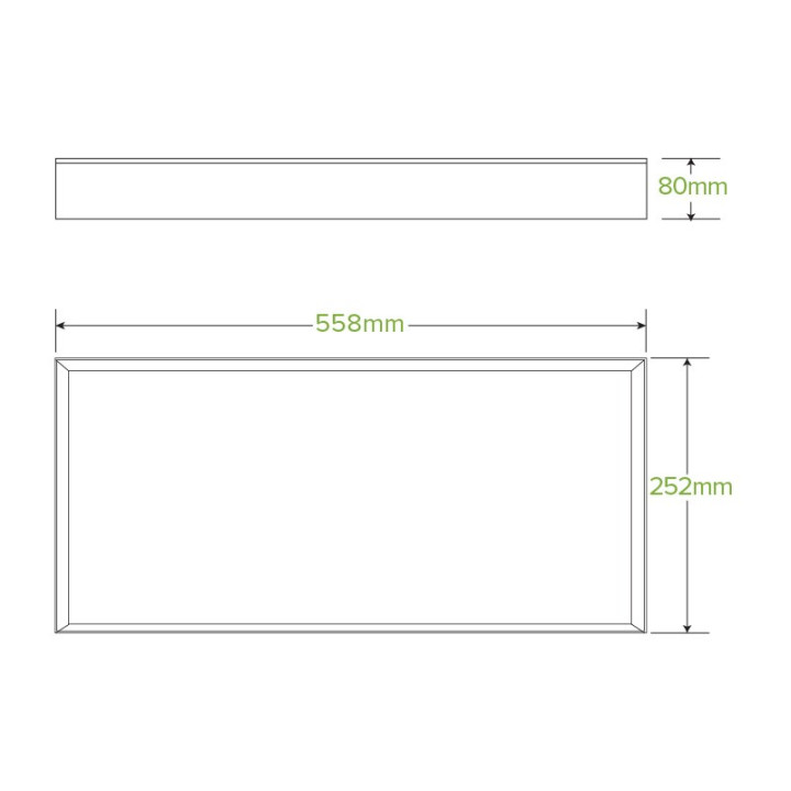 BioBoard Catering Tray - Large - FSC Recycled - Kraft  50 pcs
