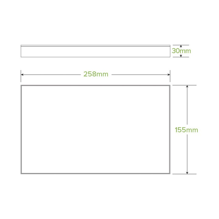 BioBoard Catering Tray Paper Lid - Extra Small - FSC Mix - Kraft  100 pcs