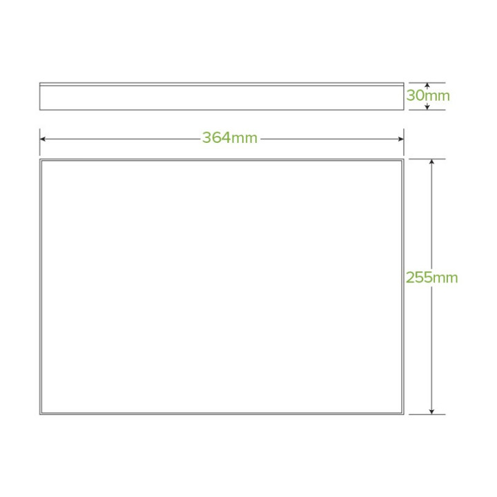 BioBoard Catering Tray  Paper Lid - Medium - FSC Mix - Kraft  100 pcs
