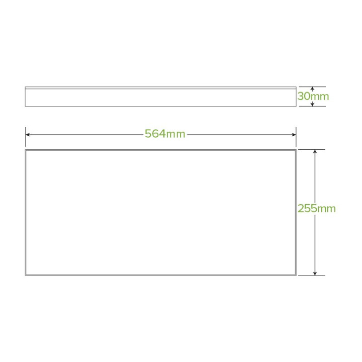 BioBoard Catering Tray Paper Lid - Large - FSC Mix - Kraft  50 pcs