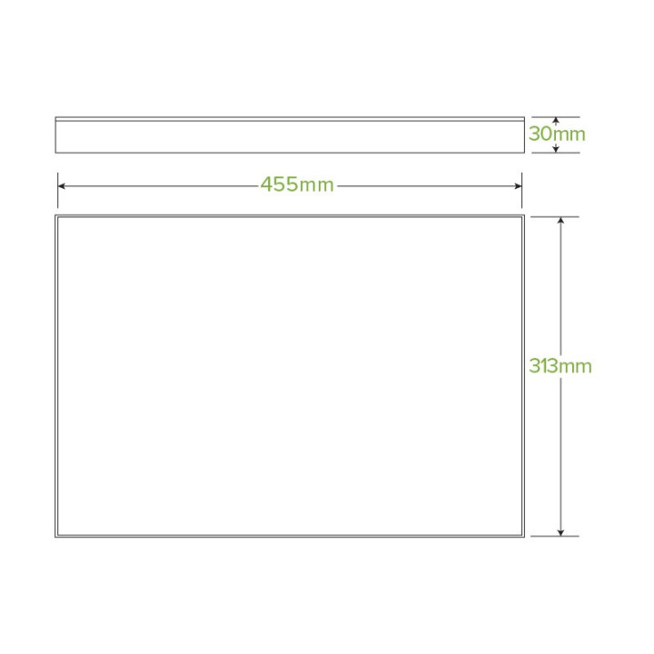 BioBoard Catering Tray Paper Lid - Extra Large - FSC Mix - Kraft  50 pcs