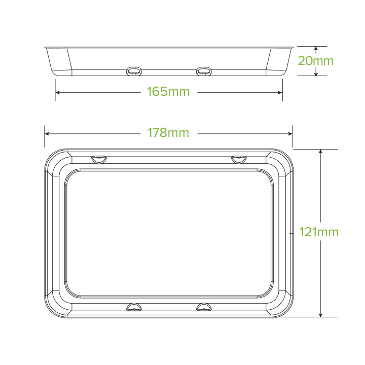 Produce Trays (480g) - Natural  600 pcs