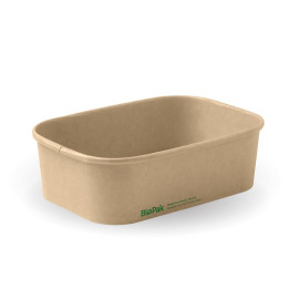 650ml Rectangle Container PLA - FSC Mix - Kraft  300 pcs