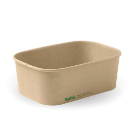 750ml Rectangle Container PLA - FSC Mix - Kraft  300 pcs